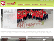 Tablet Screenshot of meditech-sachsen.de